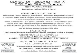 corso di psicomotricità per bambini di 3 anni a Villafranca di Verona